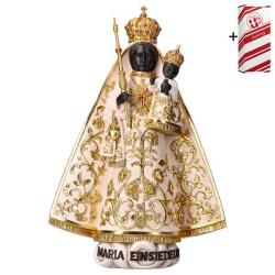 ULPE WOOD ART　イタリア　木彫　アインジーデルンの聖母子　１２センチ 白　OUR LADY OF EINSIEDELN + GIFT BOX　UP078000B12W