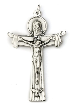 一般不可　転売不可　LALG452　 イタリア　メダイ　三位一体クロス５．５センチ　Triennium cross, met.oxidised, large G TRIE G, size cm. 5.5