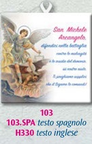 FRATELLI BONELLA　イタリア　壁掛けタイル　祝福　 FBH103  聖ミカエル　 10×10cm