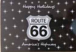 アメリカ　英語　クリスマスカード　ROUTE66　 1061099