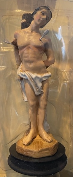 イタリア　レジン像　HAST008231　ご像　樹脂　聖セバスチャン　13 cm　 resitn  statue 13 cm
