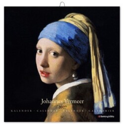 2027年 ミニカレンダー フェルメール VERMEER 17×17cm 壁掛け アート 輸入版