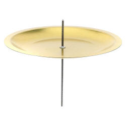 イタリア　 HAPR003333　アドベントリース用 シルバー キャンドルホルダー 金色　4個セット 10cm