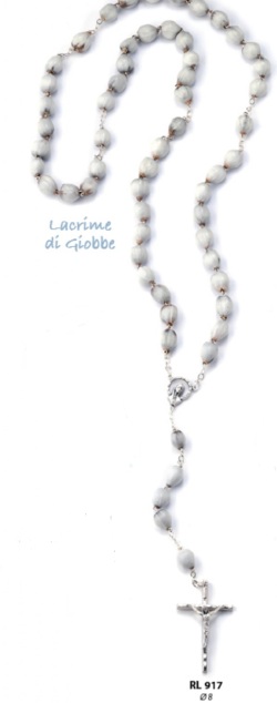 イタリア　 LALRL917L   job's tears ヨブの涙　涙の種ロザリオ　１０ミリL