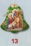 イタリア　 FBNATALE732-13　　ベル型のクリスマスオーナメント