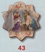 イタリア　 FBNATALE741-43　　ヴィンテージのクリスマスオーナメント