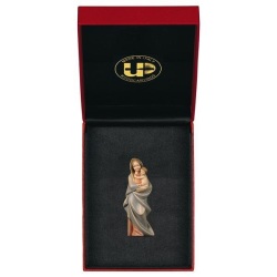 ULPE WOOD ART　イタリア　木彫    祝福の聖母子　６センチ　BLESSED MOTHER ORIENT + GIFT BOX　UP08000E6