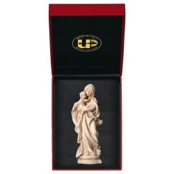 ULPE WOOD ART　イタリア　木彫  アルプスの聖母　１０センチ　ケース付き　ナチュラル　OUR LADY OF THE ALPS + CASE　UP030000NE10