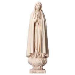 ULPE WOOD ART　イタリア　ヤマト宅配便　木彫木製　ファティマの聖母　１８センチ クリア　UP070150NB18