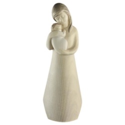 ULPE WOOD ART　イタリア　ヤマト宅配便　木彫木製　聖母子　水彩カラー　12センチ　17センチ　25センチ