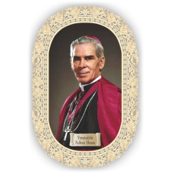 Officina D'Arte Torre　飾りレース紙ご絵　フルトン・ジョン・シーン Fulton Sheen  OAT292 イタリア語祈りカード　