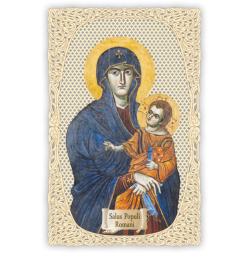 Officina D'Arte Torre　飾りレース紙ご絵　Salus Populi Romani　 OAT305　イタリア語祈りカード　