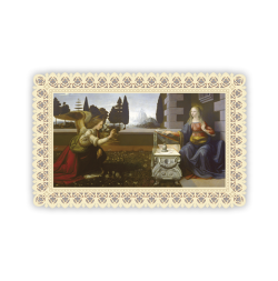 Officina D'Arte Torre　飾りレース紙ご絵　　受胎告知　ANNUNCIAZIONE (FORMATO GRANDE)　　OAT97　イタリア語祈りカード　