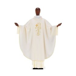 教会住所または寄進者宅のみお届け　イタリア  DESTA社  Chasuble 221 カズラ　２２１ 白金