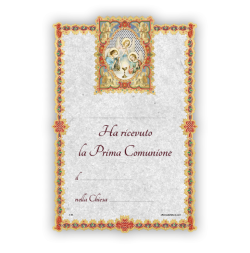 Officina D'Arte Torre　羊皮紙教会ディプロマカード（教会納品のみ）　聖体拝領　初聖体　証明書　OATCM03