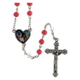 ロザリオ　ファティマ１５　子供ロザリオ　　Devotional rosaries Children rosary with coral glass beads 6 mm - Faith Collection 15/47