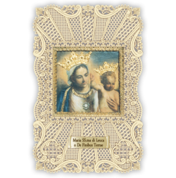 Officina D'Arte Torre　飾りレース紙ご絵  Maria Di Leuca OAT200 イタリア語祈りカード　