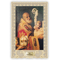 Officina D'Arte Torre　飾りレース紙ご絵   聖ジミニャーノ SAN GEMINIANO　OAT191 イタリア語祈りカード　