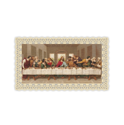 Officina D'Arte Torre　飾りレース紙ご絵　大判　最後の晩餐カラー　Ultima Cena (Formato Grande)  OAT181  イタリア語祈りカード　
