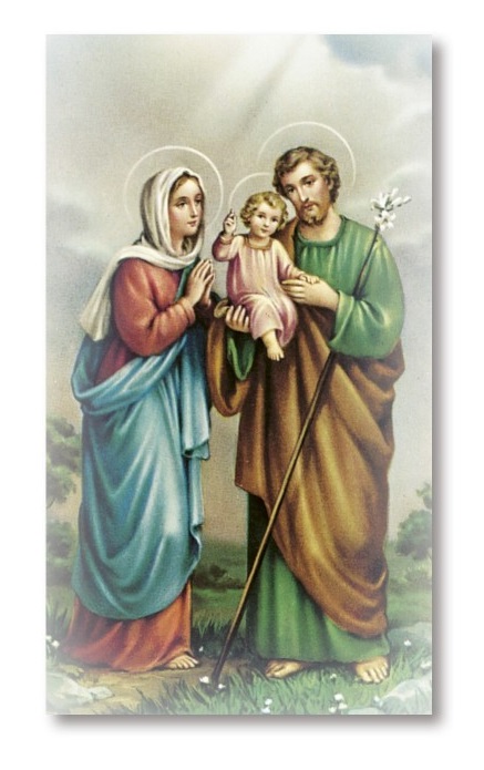 FRATELLI BONELLA イタリア 紙のご絵 FB287-18 聖家族 裏面一色の