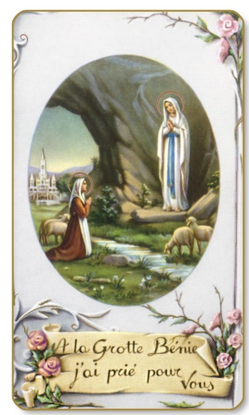FRATELLI BONELLA イタリア 紙のご絵 FBLOURDES-4 ルルドの聖母