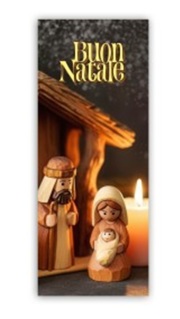 FRATELLI BONELLA イタリア 紙のご絵しおり FB207SN4 現代的なクリスマスのブックマーク 6 x 15 cm