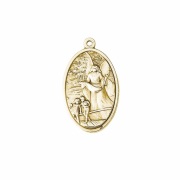 転売禁止 LALGOUD22 イタリア 高品質合金ペンダントヘッド 大メダイ4センチ ミカエル&守護の天使 Metal golden medal, size mm 40 - ANGELO PONTE