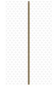 SLABBINCK　日本の柩サイズ　棺掛け布　SLABBINCKデザイン　ストライプ（線１本）３００－１６５センチ