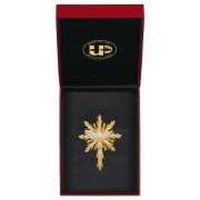 ULPE WOOD ART イタリア 木彫 精霊ハロー 8センチ(8×7センチ)HOLY SPIRIT WITH HALO LONG + CASE UP251000E8