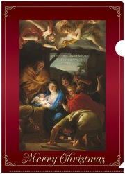 いのちのことば社 クリスマス クリアファイル 羊飼いたちの訪問 K-KM25CF5