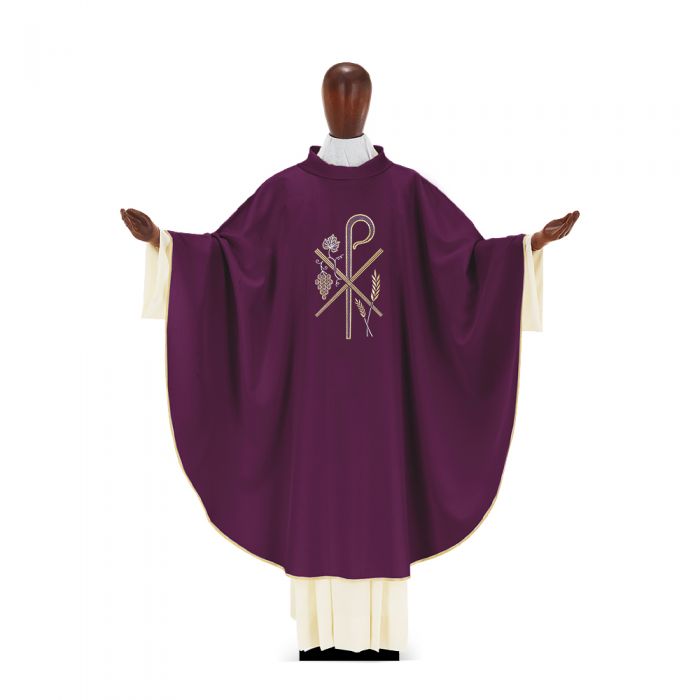 教会住所または寄進者宅のみお届け　イタリア  DESTA社  Chasuble 233  カズラ　MORELLO