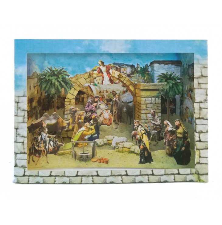 Officina D'Arte Torre　立体紙ご絵カード　PRESEPE　OATTTC01　 ３Dカード　