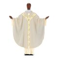 教会住所または寄進者宅のみお届け　イタリア  DESTA社  DBAROQUE226R　Chasuble 226 カズラ　 白金