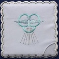 EU　HLCR120-090  教会典礼用　カリスリネン４点セット　精霊　リング　Chalice's linen set　