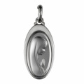 Seral　フランスルルド  SER125670V  925/000 シルバーメダル ヴァージン オーバル 26x15 Mm