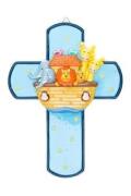 アメリカ　香港製　レジン　LDW　 175259Y    Noah's ark cross　　ノアの箱船　クロス
