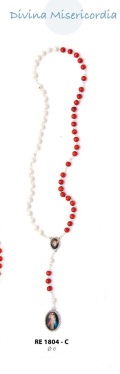 イタリア　RE1804-C　いつくしみのイエスロザリオチャプレット　DIVINE MERCY ROSARY 6 MM