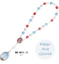 イタリア　RE1811-C　父の栄光　チャプレット　ロザリオ　PATER AVE GLORIA ROSARY 7 MM