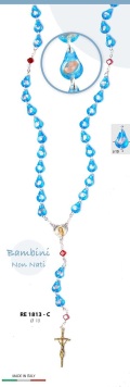 イタリア　RE1813-C　生まれて来る子供のためのチャプレット　ロザリオ　ROSARIO BAMBINI NON NATI MM.15X10
