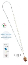 イタリア　RE1815-C　沈黙の聖母のチャプレット　ロザリオ　ROSARIO MADONNA DEL SILENZIO MM.4 E MM.7