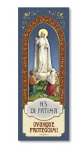 FRATELLI BONELLA　イタリア　金箔押紙のしおり   FB185-259　ファティマの聖母　　 5.5 x 15 Cm　