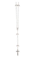 イタリア　 LALRE1854SCR 　天使ロザリオ　白　Glass Rosary 5mm Angels, Angels Pater and Cross - GENERICO/PERSONALIZZATO