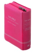 日本聖書協会　NIK35DCZTIP   ピンク　The Bible ミニ判 続編付き　聖書 続編　ジッパー・サムインデックス　ISBN978-4-8202-1293-5