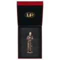 ULPE WOOD ART　イタリア　木彫　聖ピオ神父　8センチ　ST. PADRE PIO + GIFT BOX　UP269000E8