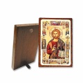 ギリシャイコン　LAL329C　イエス　Icon wooden table, golden printed, box included, cm. 12x7.5 - CRISTO