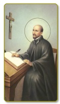 FRATELLI BONELLA　FB400-183  イタリア　紙製　ご絵　聖イグナチウスデロヲラ　１０×６．３センチ　裏白