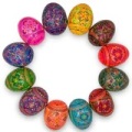 Best Pysanky 　 py5049 　 ウクライナのイースターエッグピサンキ　１２個セット　Set of 12 Hand Painted Wooden Pysanky Ukrainian Easter Eggs 2.5 Inches