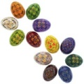 Best Pysanky 　 py5050 　 ウクライナのイースターエッグピサンキ　１２個セット　Set of 12 Hand Painted Wooden Pysanky Ukrainian Easter Eggs 2.5 Inches