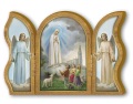 FRATELLI BONELLA　イタリア　三面卓上板絵　 FB572-15   ファティマの聖母の木製の祈りの三連祭壇画   12 x 9 cm