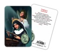 ATSITALIA 　メダイ付きカード　イタリア語　聖リタ　6909　 メダルがラミネートされた祈りのカード　Saint Rita - Laminated prayer card with medal